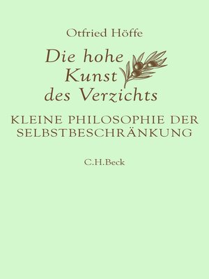 cover image of Die hohe Kunst des Verzichts